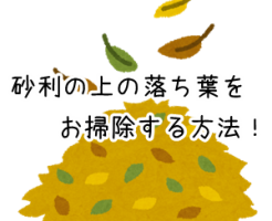 庭の砂利の落ち葉をお掃除 面積が広いならブロワーが正解