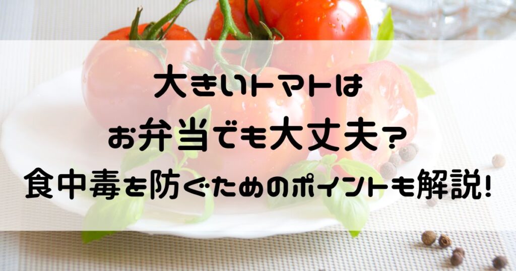 大きいトマト お弁当 大丈夫